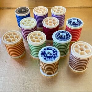 DMC Variegated Cotton Machine Embroidary Thread -Lot of (11) spools